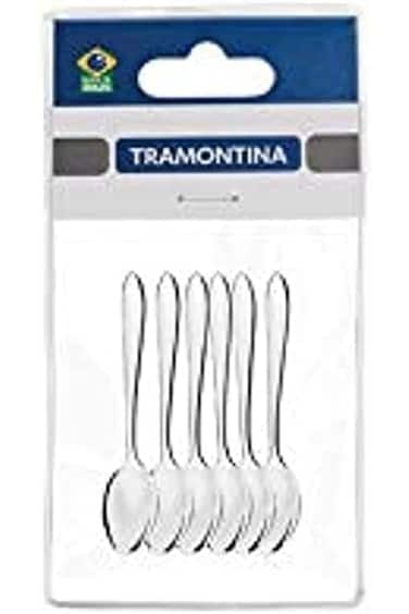Tramontina Satri Stainless Steel Coffee Spoon 6-Pieces Set