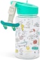 Manna Buddy Skateboard Themed Design Water Bottle with Strap Multicolor 15oz AC55357