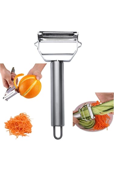 LUOSHUAI Stainless Steel Multifunctional Vegetable Peeler, Ultra Sharp for Carrot, Potato, Melon