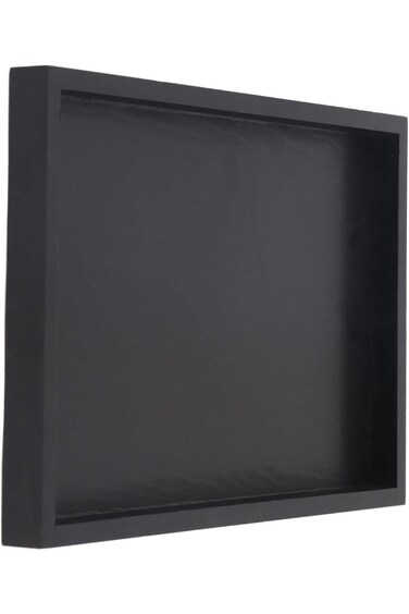 صينية تقديم الشاي الخشبية، مستطيلة الشكل، مثالية للقهوة والوجبات الخفيفة، مثالية للمنزل والمطاعم والمقاهي