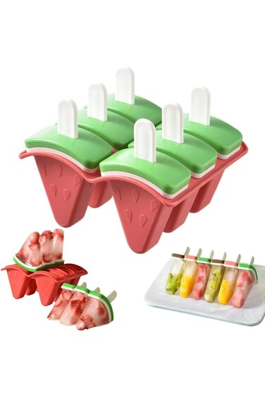 Bolivia's Ice Lolly Moulds, 6 Popsicle Mould with Sticks, Bpa Free Infant Popsicle Mold, Reusable I