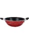 Royalford 18cm Non Stick Mini Kadai With Stainless Steel Lid, Multi, RF10005