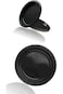 Honwor&reg; Black 9inch Party Paper Plates, 16 pcs for Halloween, Birthdays, Weddings, Retirement Parti
