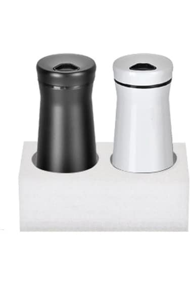 Tazweeq Salt Shaker, 2 Pack Pepper Shakers Set with Adjustable Pour Holes, Stainless Steel Salt Sha