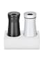 Tazweeq Salt Shaker, 2 Pack Pepper Shakers Set with Adjustable Pour Holes, Stainless Steel Salt Sha