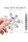 SO-OK Men's &amp; Women's 18 in 1 Stainless Steel Multifunctional Snowflake Bottle Opener/Bicycle Wrenc