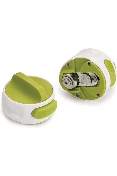 فتاحة علب ALMEKAQUZ صغيرة الحجم سهلة الفتح، محمولة، موفرة للمساحة، يدوية، مصنوعة من الفولاذ المقاوم للصدأ، قابلة للفتح