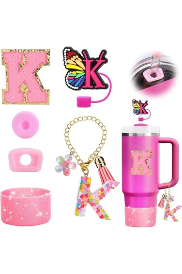 مجموعة إكسسوارات أكواب ستانلي، مكونة من 6 قطع، بسعة 30 أونصة و40 أونصة، بما في ذلك غطاء القش السيليكوني، وحذاء، ومانع للانسكاب