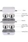 Owving Portable Self Cooking Electric Lunch Box, Mini Rice Cooker, 2 Layers 4 Stainless Steel Steam