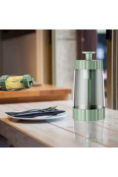 Glass Salt Shaker,Pepper Shaker Large,Glass Kitchen Spice Jars,Measuring Seasoning Bottle,Salt and