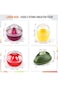Silicone Fruit and Vegetable Shaped Savers, Storage Containers for Fridge, Lemon Tomato,Onion Keepe