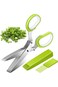 مقص أعشاب سينبوس، مقص مطبخ متعدد الأغراض بخمس شفرات مع غطاء أمان و
