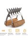 1Easylife Metal Meat Claws, 18/8 Stainless Steel Meat Forks with Wooden Handle, Best Meat Claws for