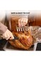 1Easylife Metal Meat Claws, 18/8 Stainless Steel Meat Forks with Wooden Handle, Best Meat Claws for