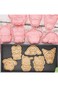 Excefore Cartoon Cookie Cutter Set,8 Piece - Children's Baking Set,Cartoon Stamped Embossed Cookie