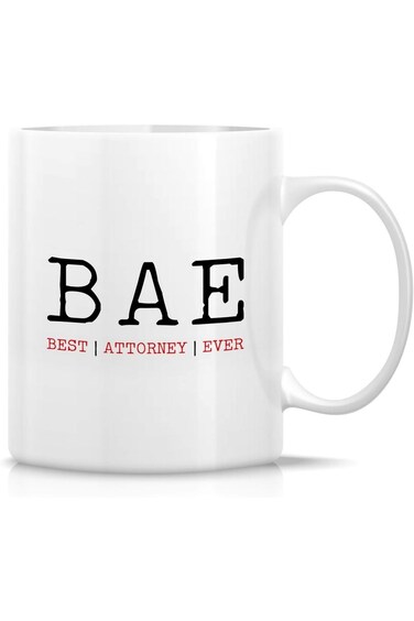 Retreez Funny Mug - Best Attorney Ever BAE Lawyer 11 Oz Ceramic Coffee Mugs - Funny, Sarcasm, Sarca