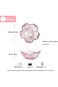 Yalucky Pink Cherry Blossom Small Glass Bowl Dipping Bowls Mini Crystal Tea Bag Holder Soy Sauce Sn