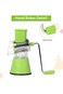 D LC Manual Rotary Cheese Grater - Round Mandoline Slicer with Strong Suction Base, Vegetable Slice