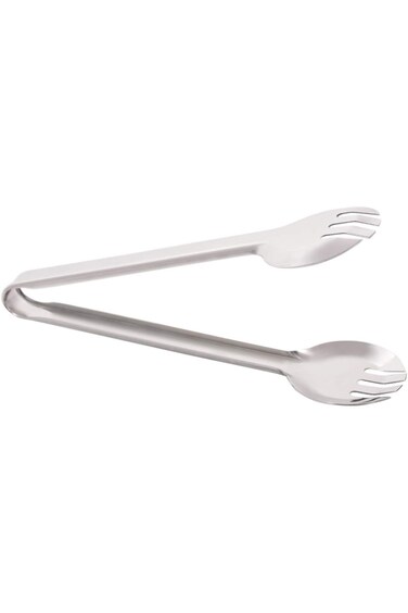 Raj Stainless Steel Tong, Silver-HKT001