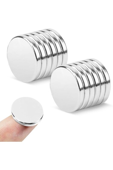 مغناطيسات ثلاجة سولاتيكدو، 12 قطعة مغناطيس أرضي نادر قوي صغير دائري مقاس 20×2 مم، نيوديم فائق القوة