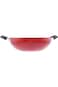 مقلاة ووك ألومنيوم رويال فورد، مقلاة طاجن غير لاصقة، أحمر، 30 سم، Rf325Wp30
