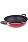 مقلاة ووك ألومنيوم رويال فورد، مقلاة طاجن غير لاصقة، أحمر، 30 سم، Rf325Wp30