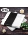 Beynant 2 Pieces Black and White Striped Tablecloth Plastic Stripe Table Cover Waterproof Rectangle