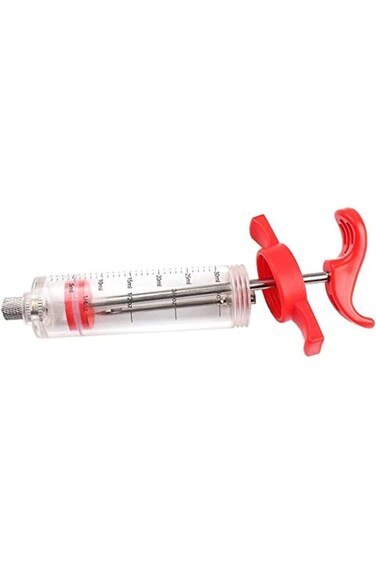 Spices Sauce and Spices Injection Needle Syringe for Turkey and Grilling Meat,