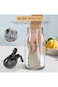 TRASSLE 2L Mason Jars with Lid, Glass Pitcher Double Leak Proof with Pour Spout Handle, 2 Quart Wid