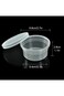 Azonee Slime Storage Containers 24 Pack, Leakproof Clear Plastic Foam Ball Storage Cups Storage Jar