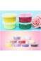 Azonee Slime Storage Containers 24 Pack, Leakproof Clear Plastic Foam Ball Storage Cups Storage Jar