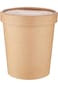 Hotpack Kraft Soup Cup 32oz + LID - 5 Pieces
