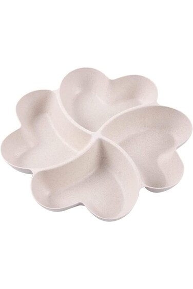 صينية تقديم مقسمة من Joyzzzz، صواني بسيطة وعملية لتقديم الطعام، منظم ديكور منزلي