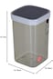 Nayasa Plastic Fusion Container, Grey, 1000 ml Capacity - NSNFK49044