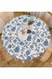 pyebe Round Tablecloth, Soft Washable Floral Table Cover, Dust-Proof and Wrinkle-Resistant Table Cl