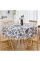pyebe Round Tablecloth, Soft Washable Floral Table Cover, Dust-Proof and Wrinkle-Resistant Table Cl
