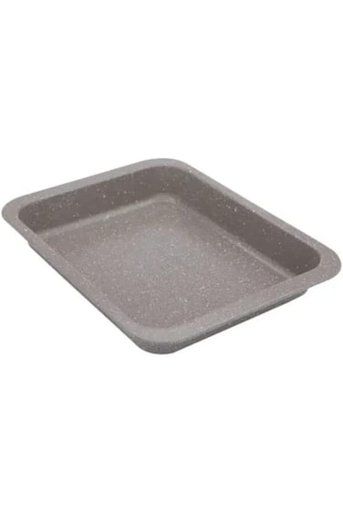 Al Saif Gallery Bake Chef Granite Rectangular Cappuccino Oven Tray, 37 cm x 26.5 cm x 4.8 cm Size,