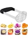 Freewalk Potato Masher,Smooth Potato Masher Stainless Steel Baby Food Fruit Vegetable Masher with B