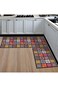 Kitchen Rugs 2 Piece Set, Anti-Fatigue Waterproof Non-Slip Colorful Kitchen Mat and Absorbent Runne