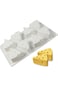 AFINSEA Cheese Silicone Baking Mold for Mousse Cake, 3D Silicone Mold for Baking Cakes, French Dess