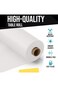AlsayedP 40 Pcs White Sufra Roll Plastic Table Cover Roll 105 x 85 cm Disposable Table Cloth for Pi