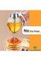Honey Dispenser, Glass Honey Dispenser No Drip, Honey Pot with Stand, 8 oz Honey Jar, Maple Syrup H