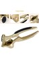 Biki Garlic Press for Kitchen, Stainless Steel Peeler Garlic Crusher (Gold)