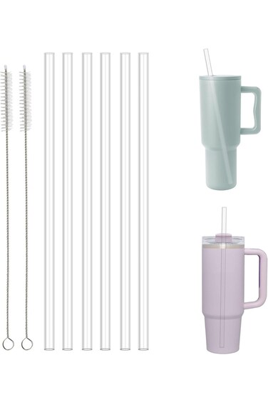 Reusable Straws for 40 oz Tumbler,Plastic Replacement Straws for Stanley Cup, for Simple Modern 40