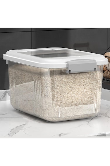 Rice Storage Container,Household Rice Barrel,Food Flour Storage Bins with Lids &amp; Cup,BPA Free,Kitch