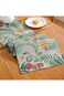 Waindark Green Floral Wide Table Runner, Boho Teal Sage Summer Lace Table Runners 118 inches Long,