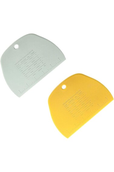 مكشطة عجين بورتالوف، قطعتان، مكشطة عجين، مكشطة مقعد بلاستيكية، قطاعة عجين، طعام متعدد الأغراض