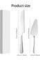 OSHIMA Durable Stainless Steel Cake Knife Server Set Stainless Steel 2PCS Cake Cutting Set Stainles