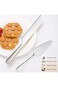 OSHIMA Durable Stainless Steel Cake Knife Server Set Stainless Steel 2PCS Cake Cutting Set Stainles