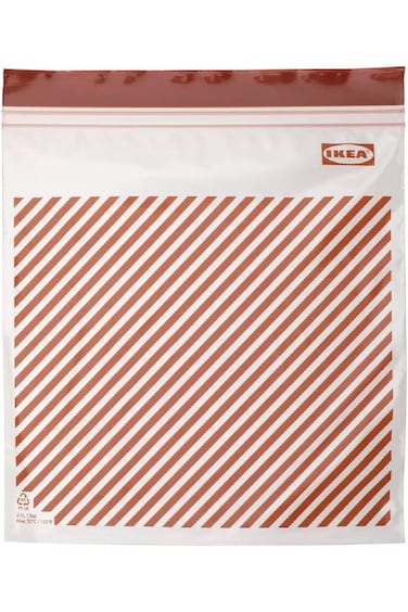 Ikea ISTAD Patterned Resealable Bags (85oz, 2.5 L) - Pack of 25